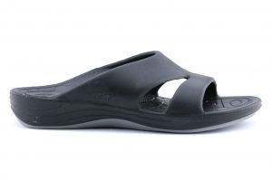 L9000W slide slipper zwart voetbed