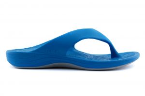 L3600W flip teen slipper blauw voetbed