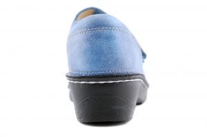 Ischia Finn comfort sandaal dichte hiel blauw