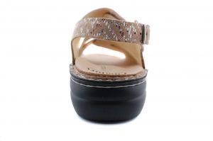 Gomera sandaal klitteband beige combi