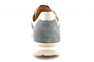 1140 Sneaker veter/rits lightzool grijs/wit/blauw