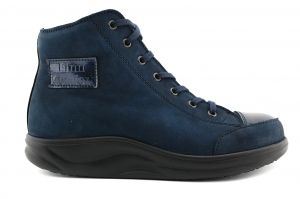 Holten finnamic boot veter/rits blauw