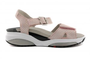 Syros H sandaal klitteband soft pink print