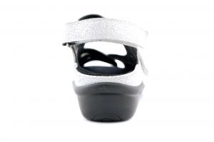 7258 H Durea sandaal klittenband wit printje