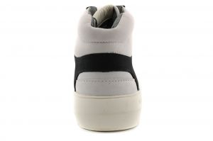 YG02 sneaker halfhoog veter wit/zwart combi