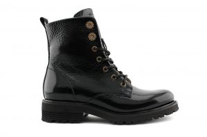 634233 Boot veter/rits zwart lak